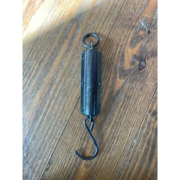 Vintage Brass Chatillon and Sons 50 LB No. 2 Hanging Balance Spring Scale NY - Picture 4 of 4